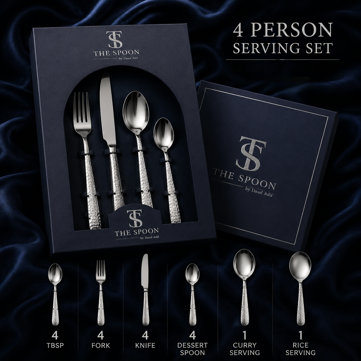 Ahan 4 Persons Serving Set